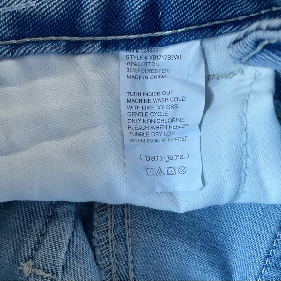 Banjara Daisy Embroidered Wide Leg Jeans Size 3/25 - Picture 8 of 9